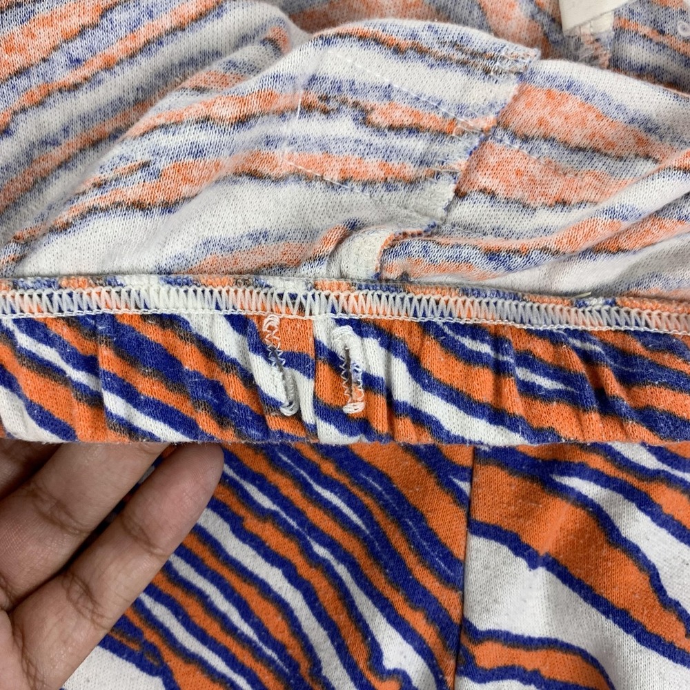 VTG Denver Broncos Pants Mens Large Orange Blue NFL Football Zubaz USA 32x32 - Picture 6 of 16